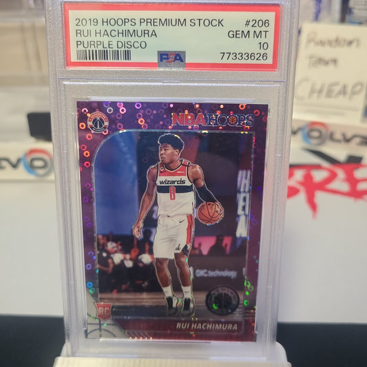 2019 rui hachimura psa 10 purple disco