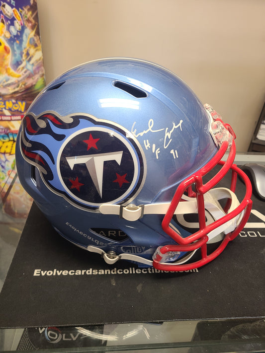 Earl Campbell flash blue full size helmet