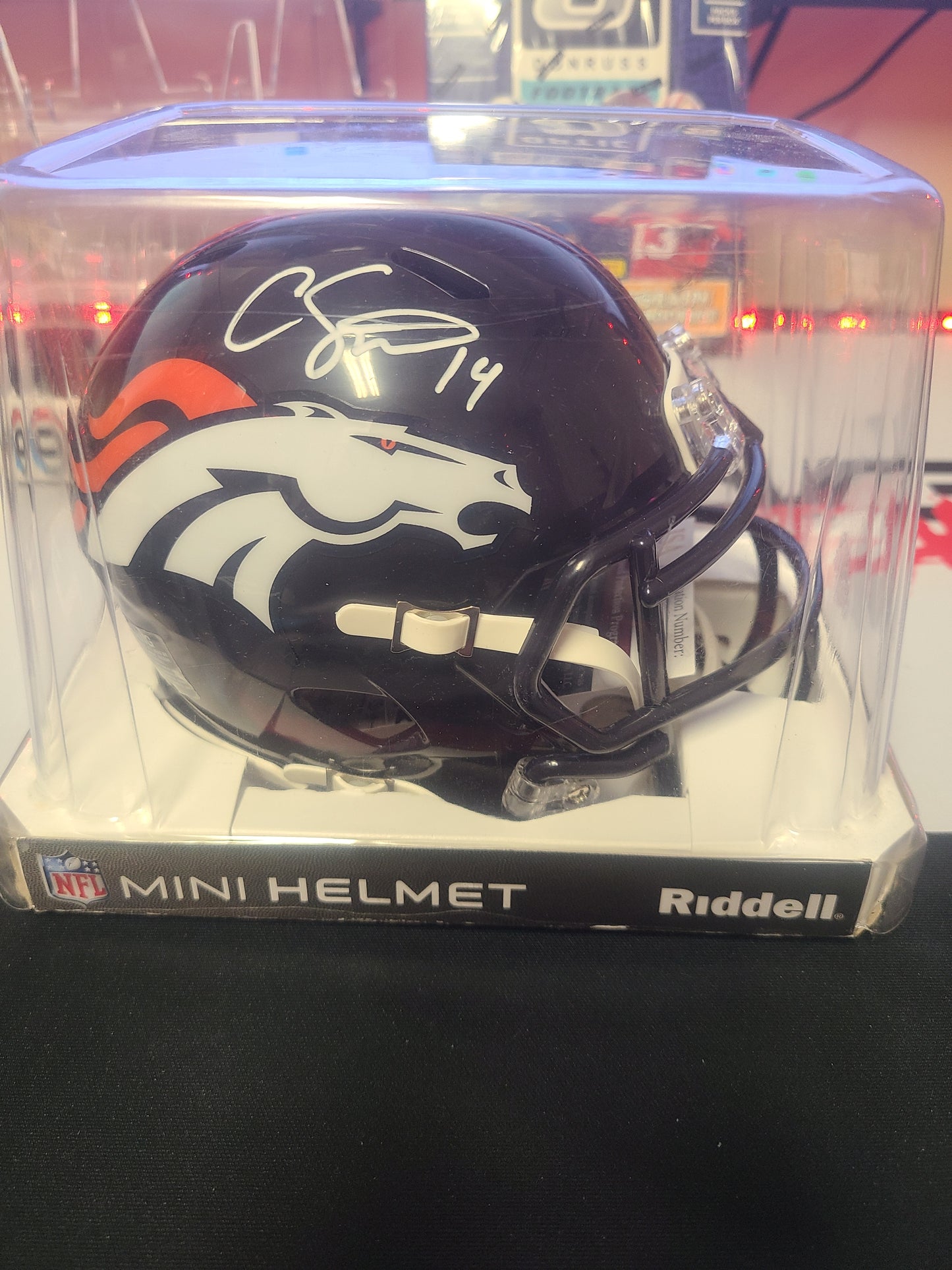 Courtland Sutton mini helmet