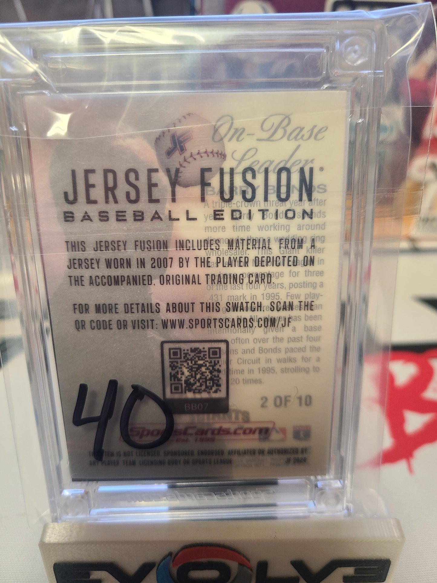 2024 jersey fusion Barry bonds 4 patch game used /25