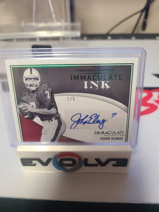 2020 immaculate John Elway 1/5 auto